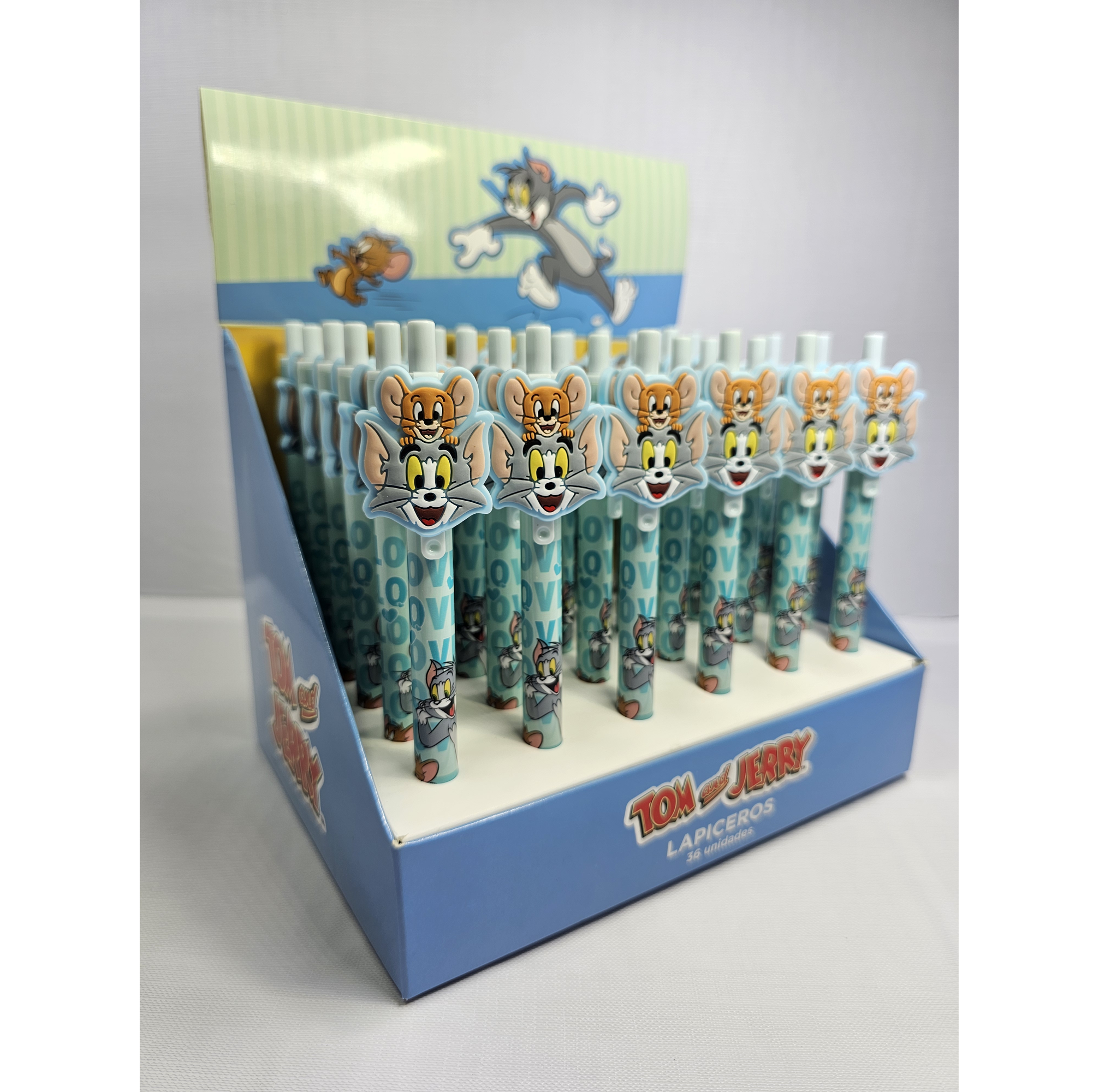 Lapicero Tom y Jerry | Elige tu Estilo: con Figura 3D o Diseño Clásico borrable - Colección Oficial
