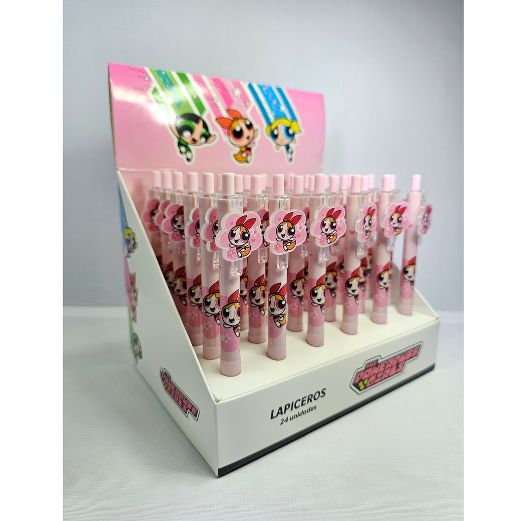 Lapicero de las Chicas Superpoderosas | Diseño Bombón con Figura en Acrílico, Coleccionable y Funcional