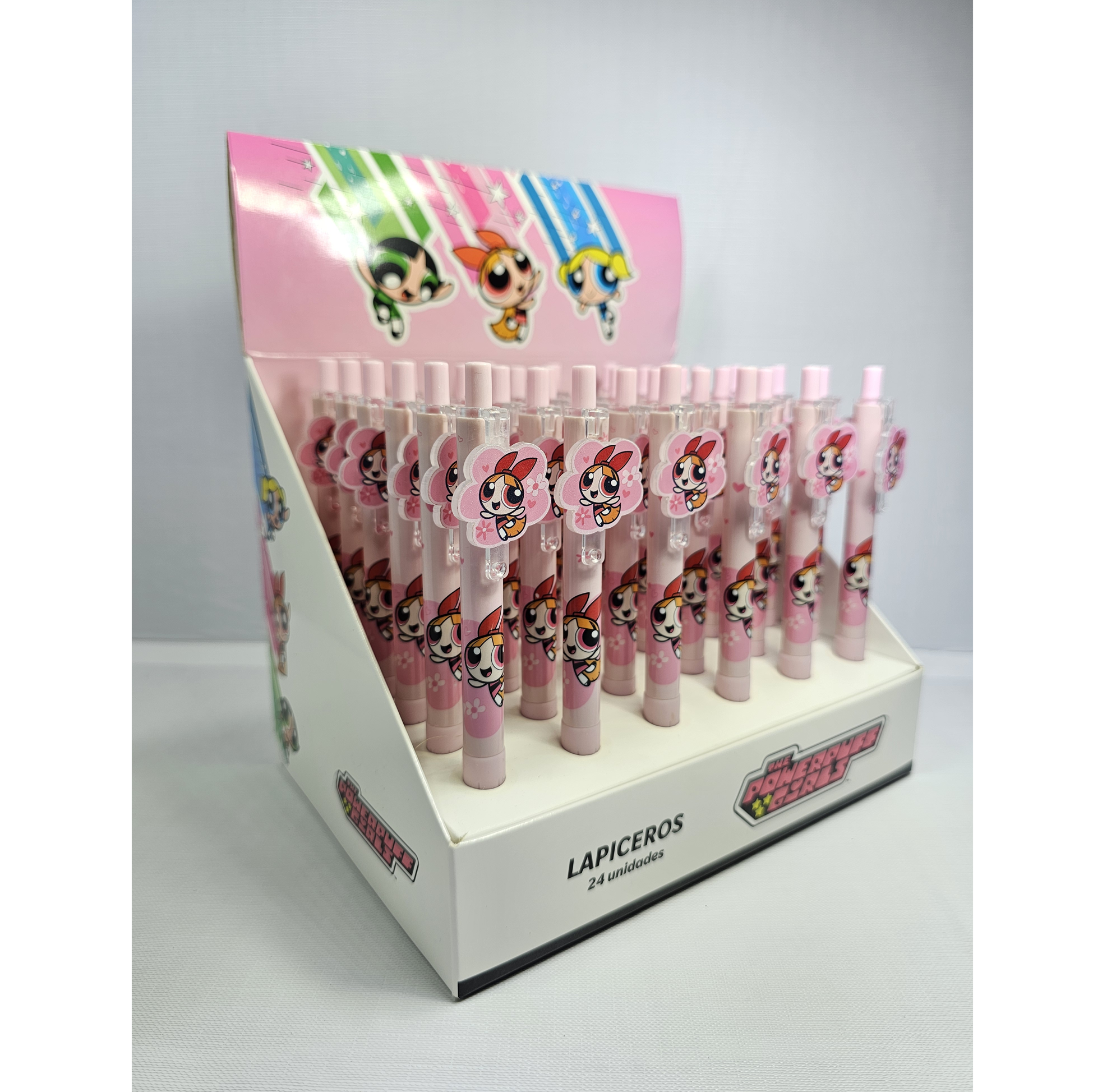 Lapicero de las Chicas Superpoderosas | Diseño Bombón con Figura en Acrílico, Coleccionable y Funcional