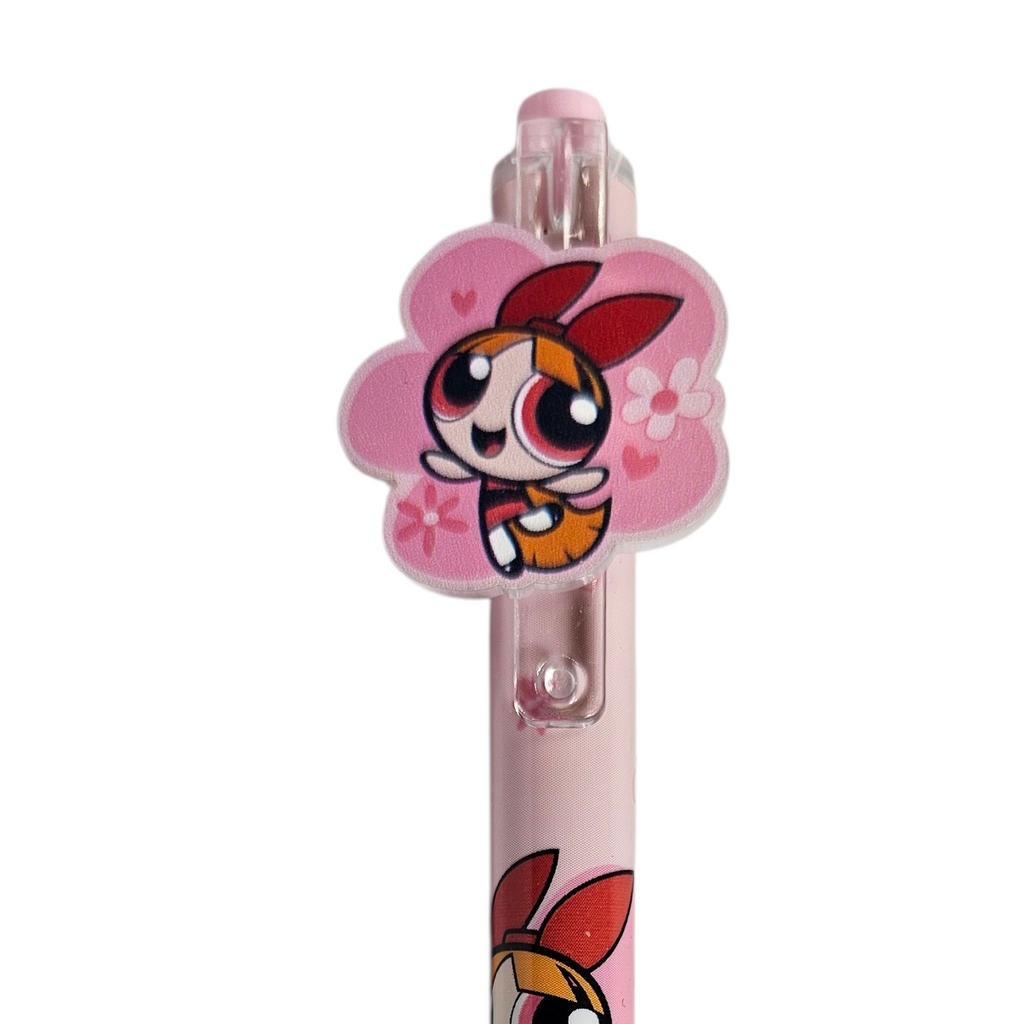 Lapicero de las Chicas Superpoderosas | Diseño Bombón con Figura en Acrílico, Coleccionable y Funcional