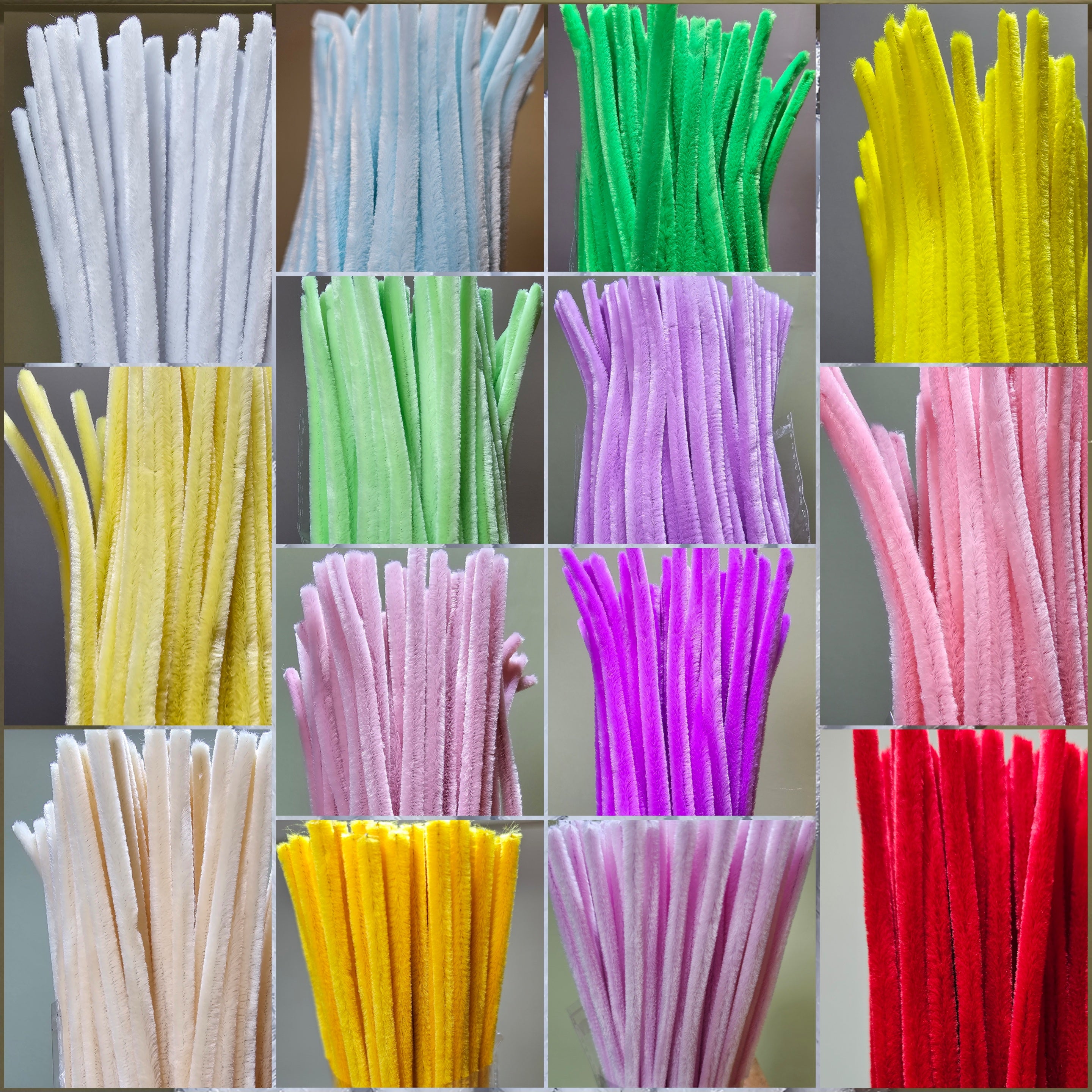 Elige tu pack de Chenille Extra Tupidas - Limpiapipas | 30cm x 6mm