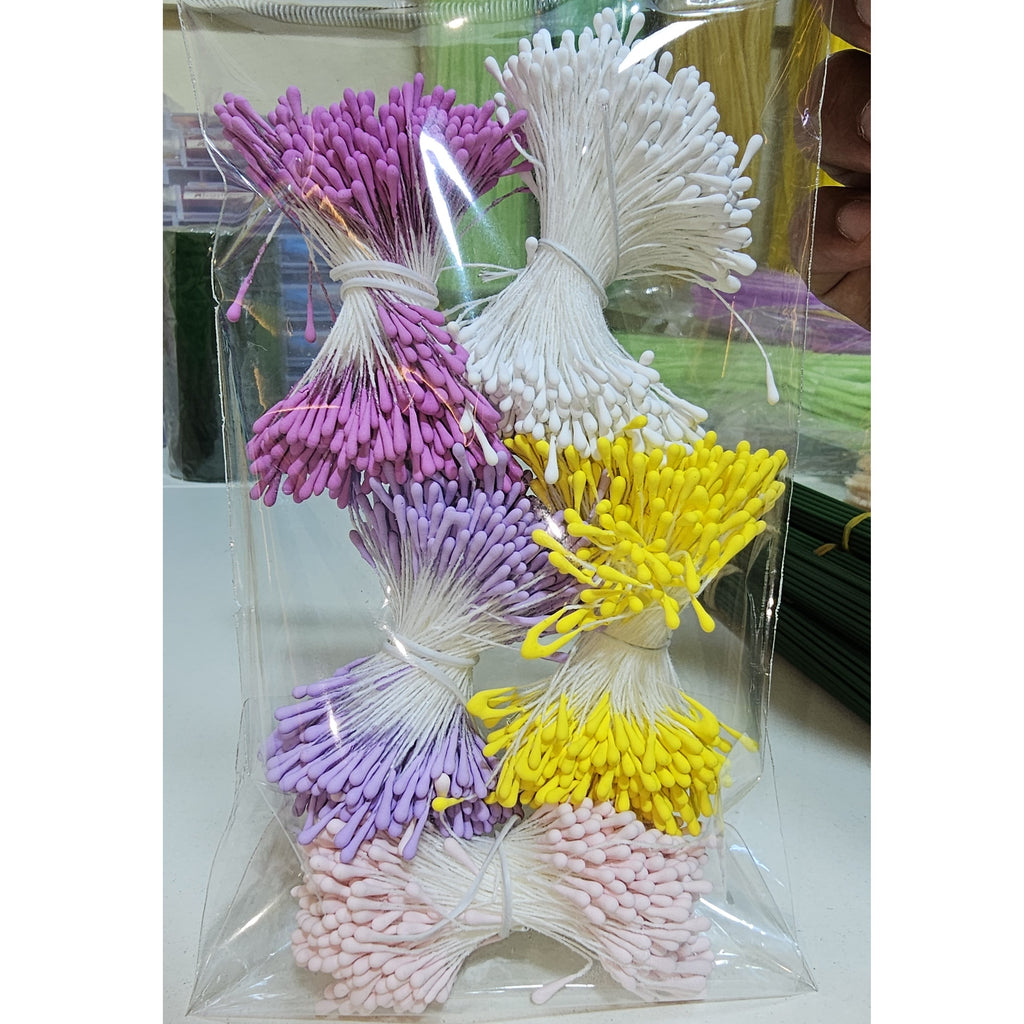 Pack Pistilos Premium | Manojito de ~750 Unidades | Complemento para Flores de Chenille / Limpiapipas