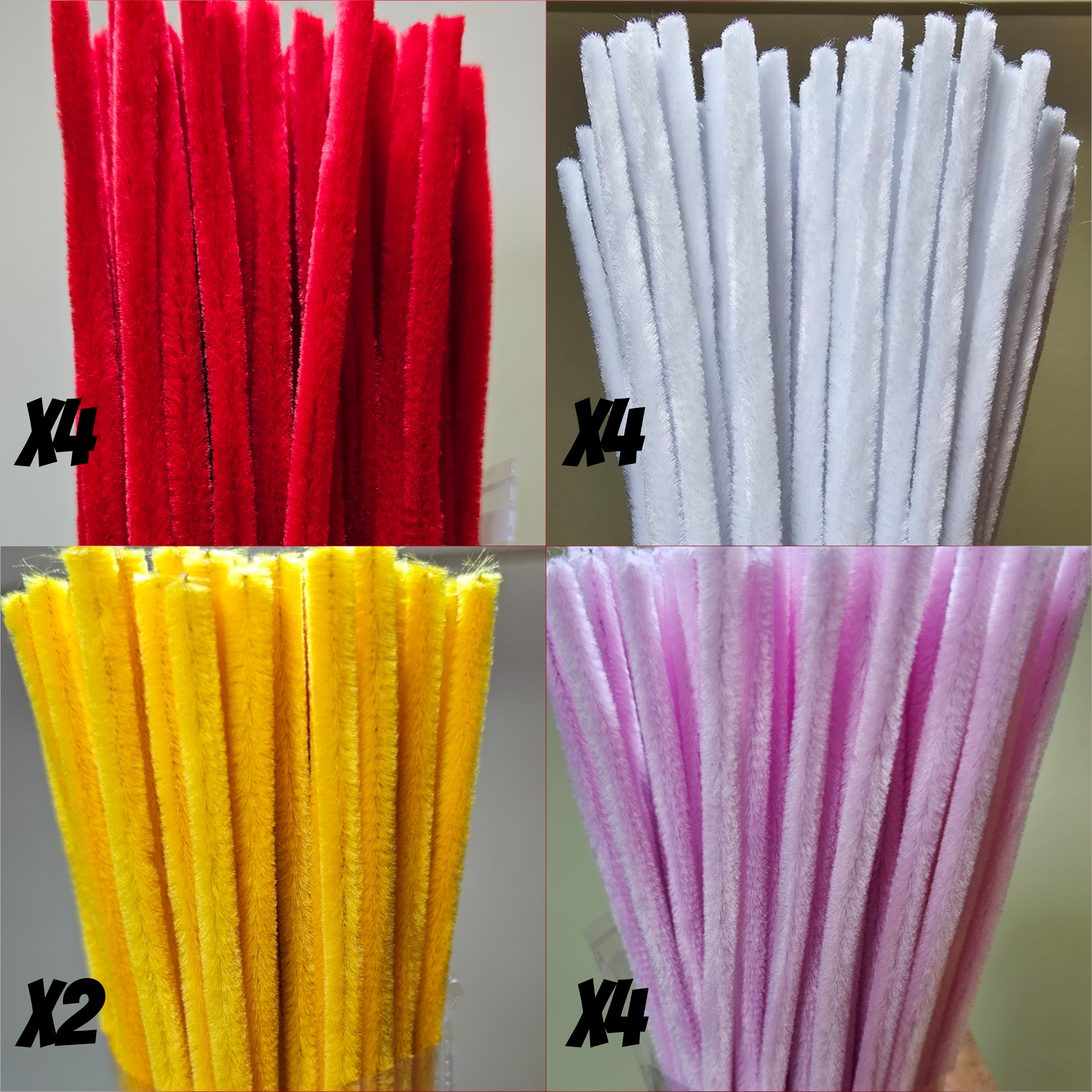 Elige tu pack de Chenille Extra Tupidas - Limpiapipas | 30cm x 6mm