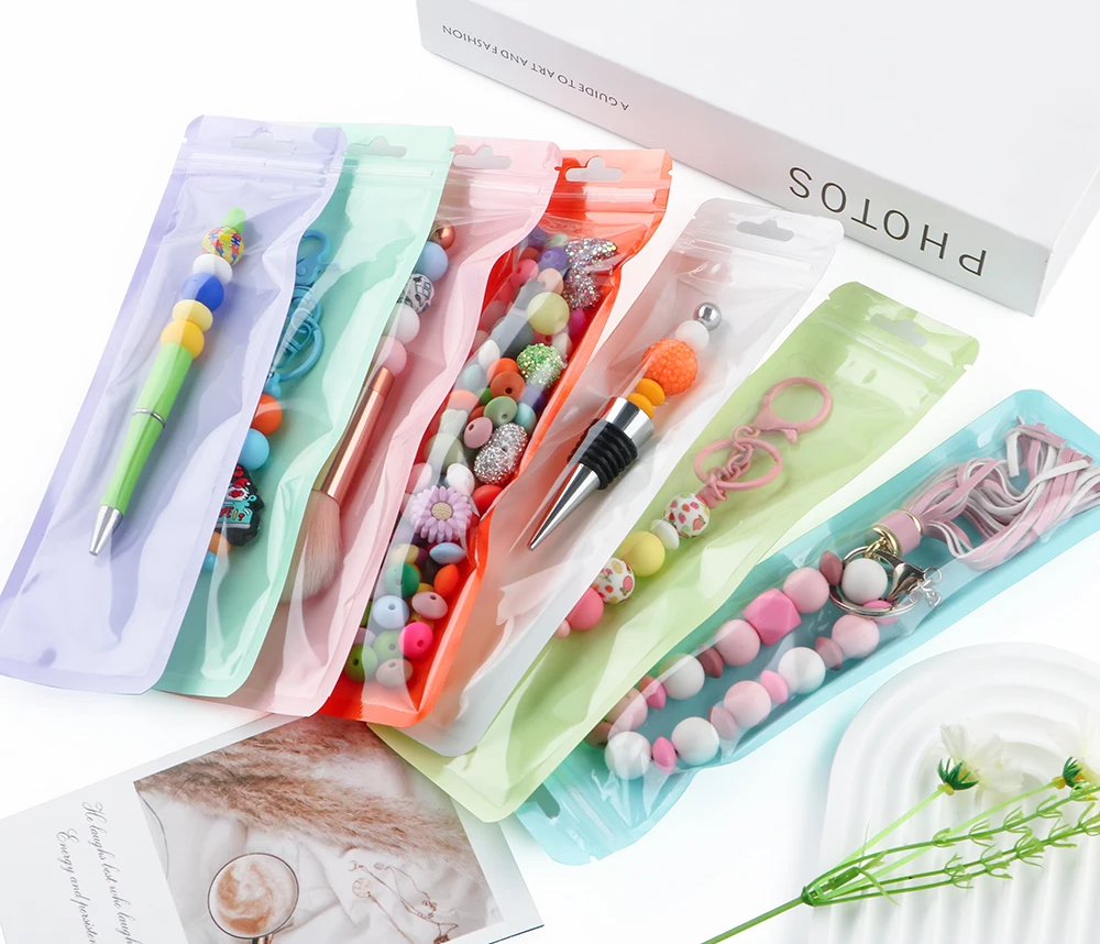 Bolsas Herméticas zip 24cm | Pack Lila, Menta y Rosa para Organización DIY