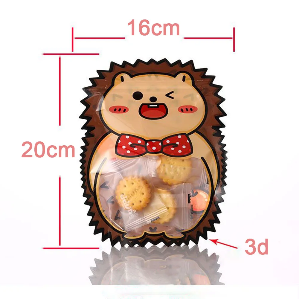 Bolsitas Zip de Animalitos 3D set reutilizable | Surtidas, con Barriga Transparente y Base Autónoma