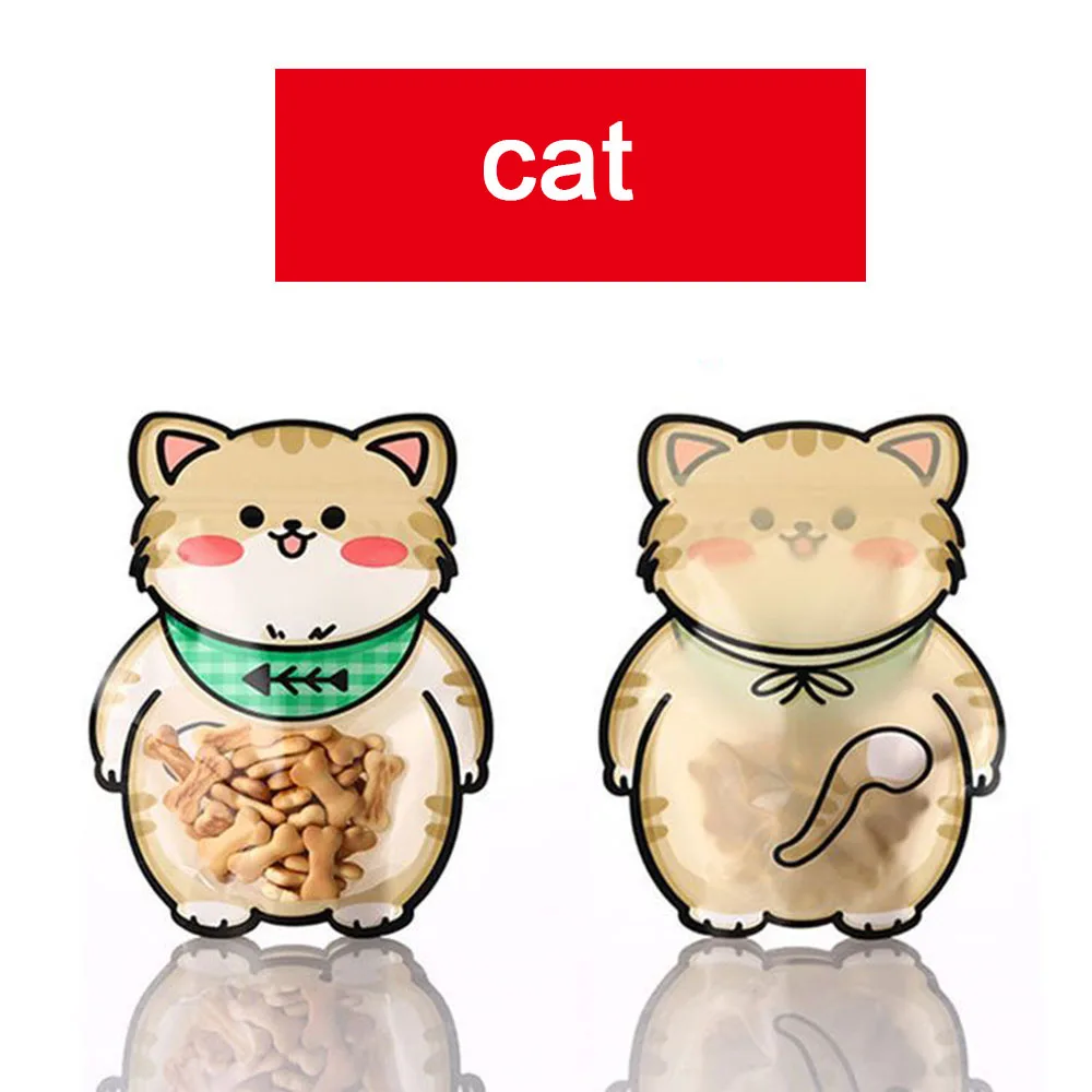 Bolsitas Zip de Animalitos 3D set reutilizable | Surtidas, con Barriga Transparente y Base Autónoma