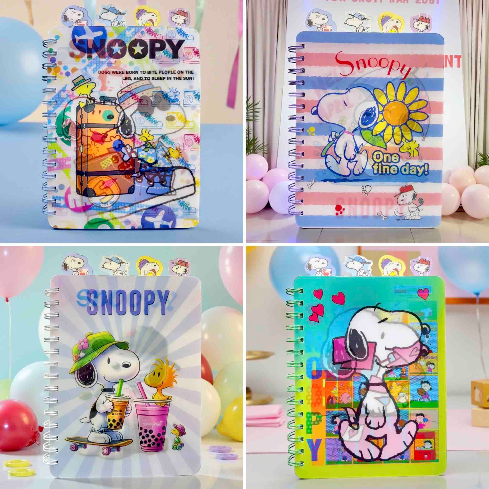 Cuaderno holográfico snoopy