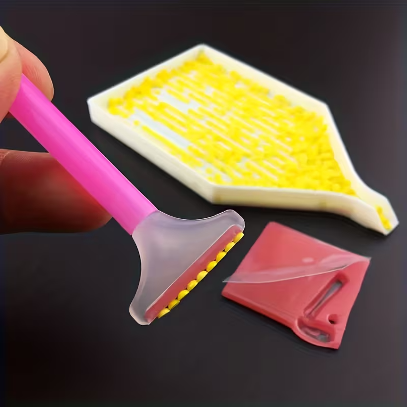 Plancha de Cera para Diamond Painting | 2x2 cm | Repuesto Adhesivo para Aplicador de Diamantes
