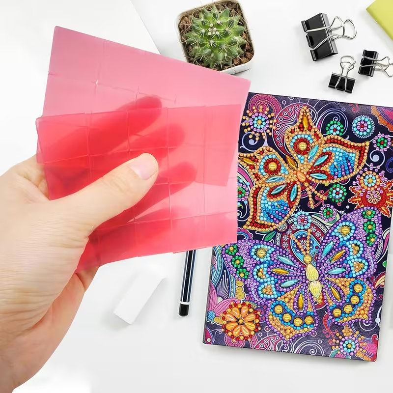 Plancha de Cera para Diamond Painting | 2x2 cm | Repuesto Adhesivo para Aplicador de Diamantes