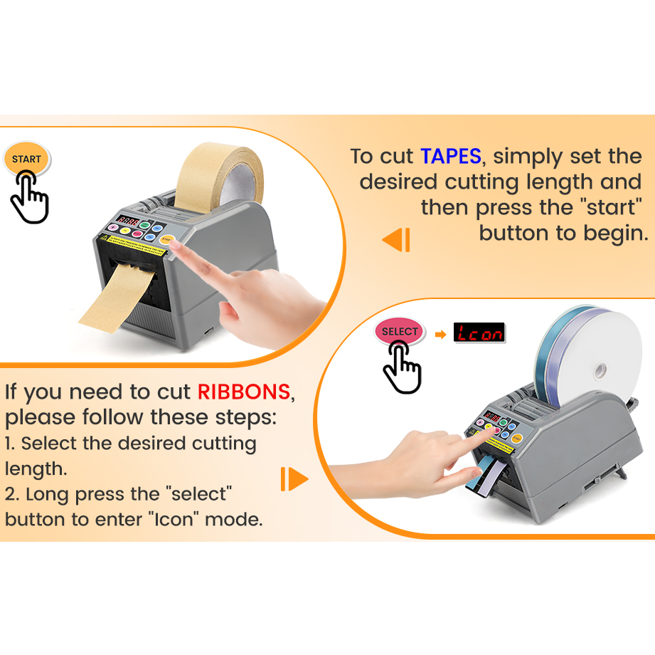 Dispensador Electrónico de Cinta Automático | Cortadora Profesional para Cintas, Washi, Masking y Listones