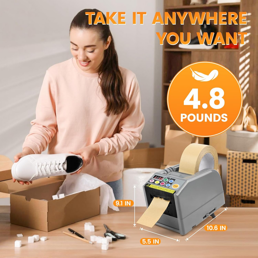 Dispensador Electrónico de Cinta Automático | Cortadora Profesional para Cintas, Washi, Masking y Listones