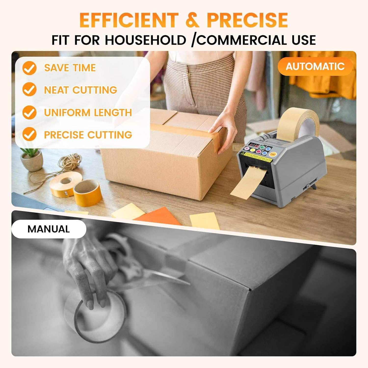 Dispensador Electrónico de Cinta Automático | Cortadora Profesional para Cintas, Washi, Masking y Listones