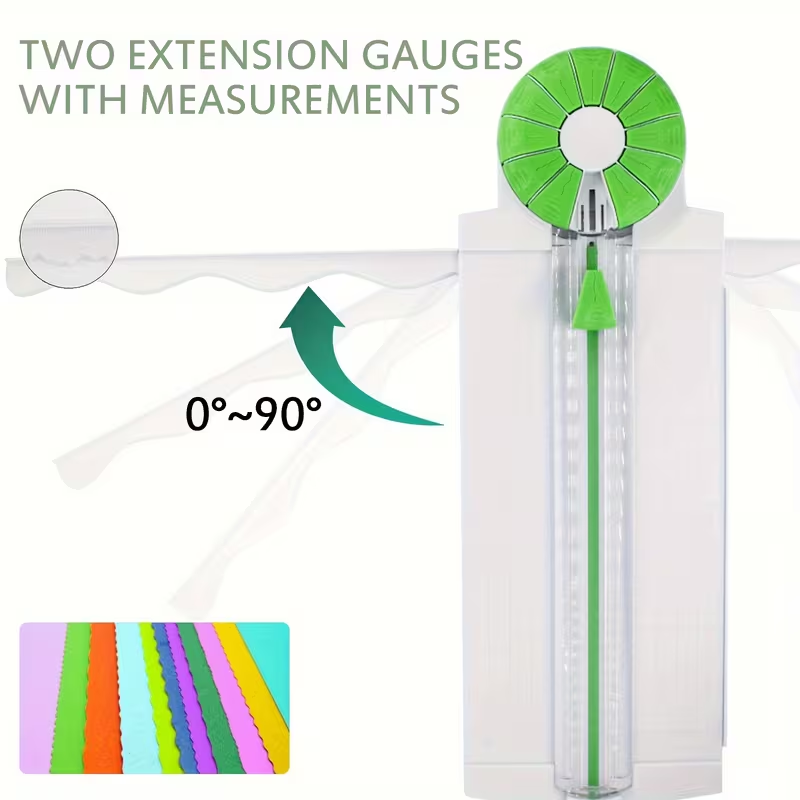 Guillotina de Corte Creativo A3 | Con 12 Cuchillas de Diseño para Scrapbooking y Manualidades