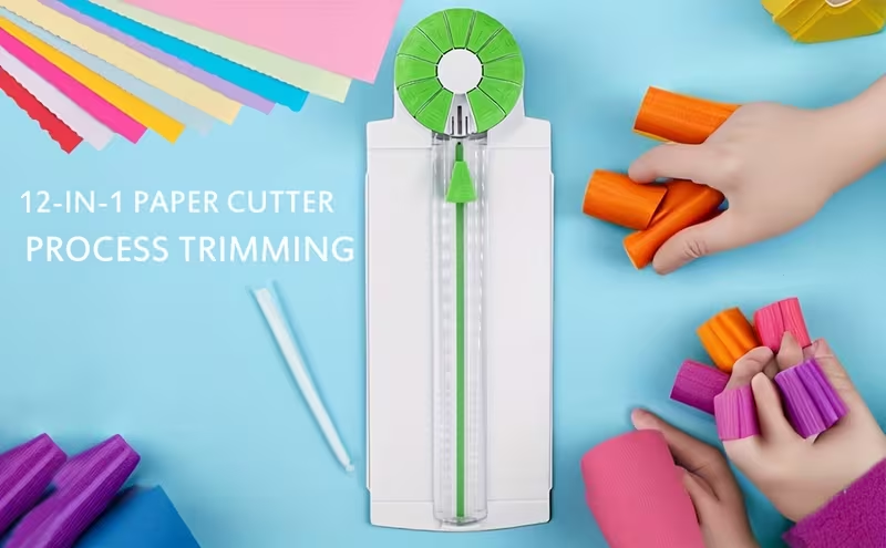 Guillotina de Corte Creativo A3 | Con 12 Cuchillas de Diseño para Scrapbooking y Manualidades