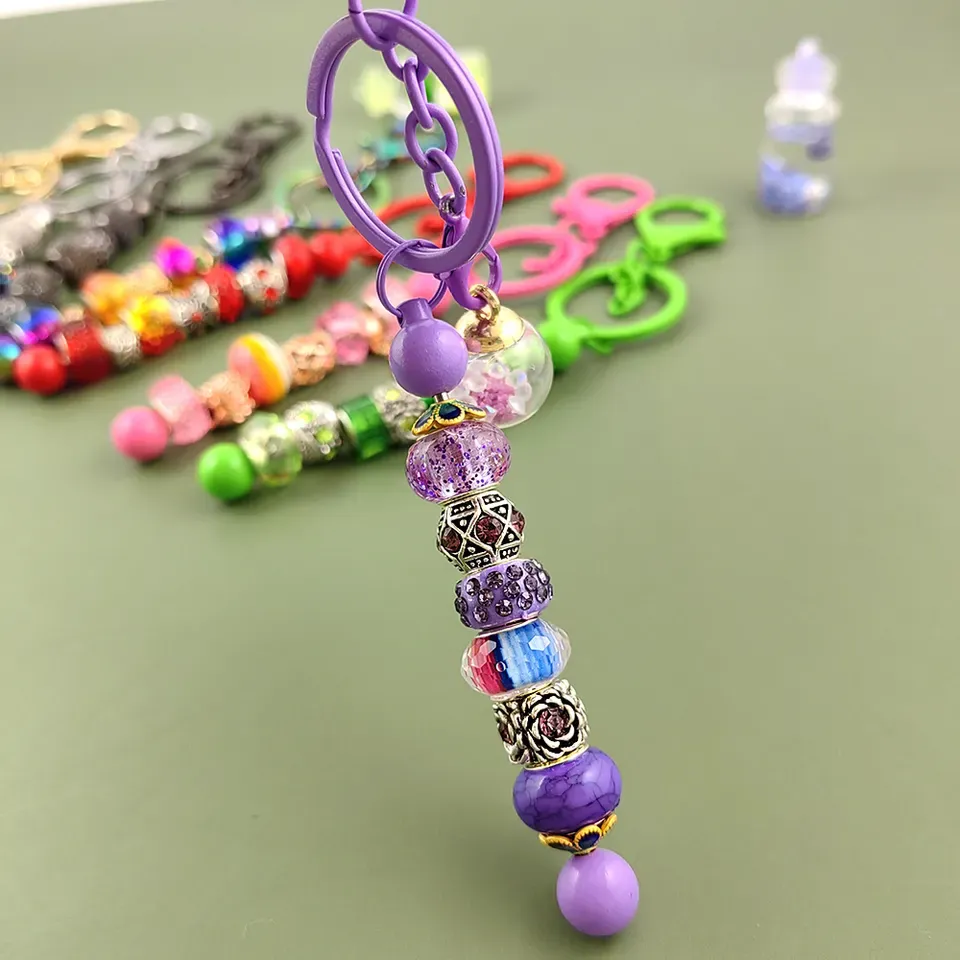 Llavero Personalizable Desmontable | Barra para Cuentas + Mosquetón