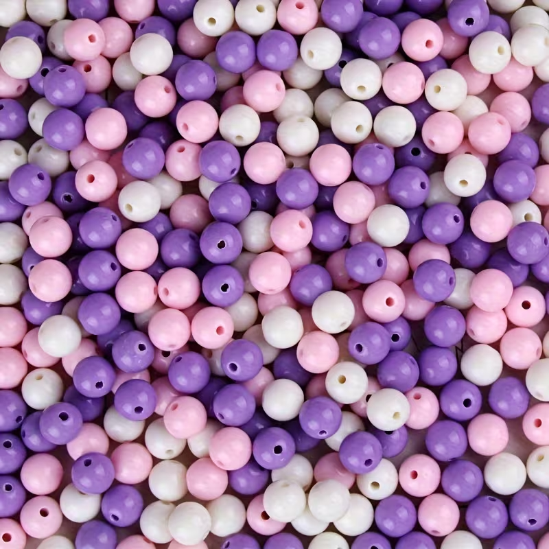 Mini Cuentas de 6mm | Degradé de Tonos Rosa, Lila o Marrón | Paquete de 20 gr (Gran Cantidad)