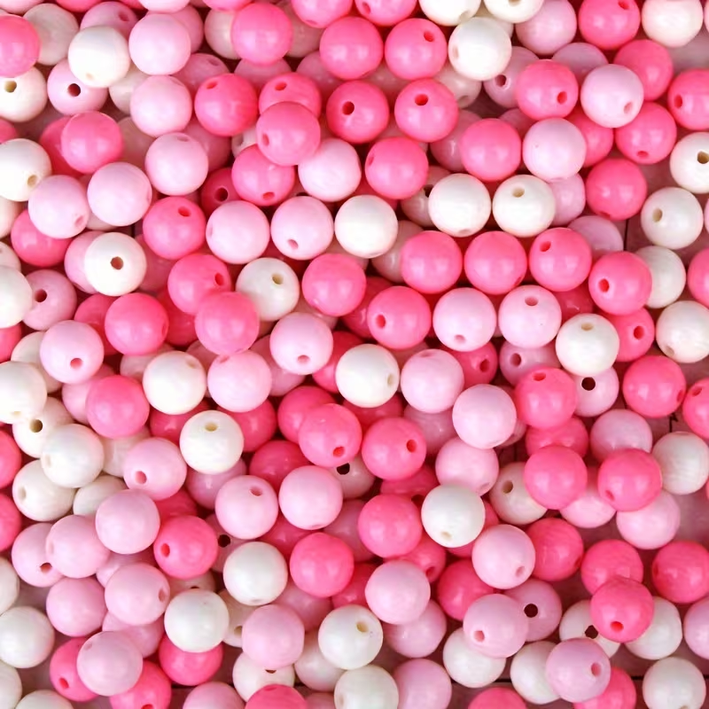 Mini Cuentas de 6mm | Degradé de Tonos Rosa, Lila o Marrón | Paquete de 20 gr (Gran Cantidad)