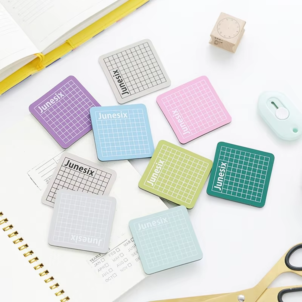 Mini Mat de Corte Autocurable 6x6 cm doble cara | con Cuadrícula de 0.5 cm, para Manualidades de Precisión y Detalle