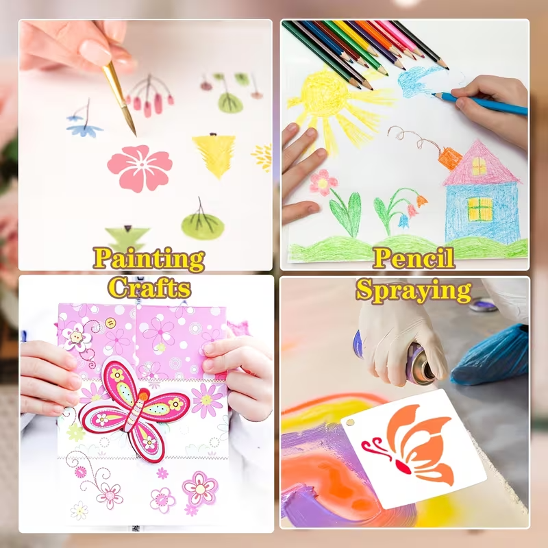 Stencil de Flores y Animalitos 5 cm Parte 4 | Diseños Variados | Tú eliges