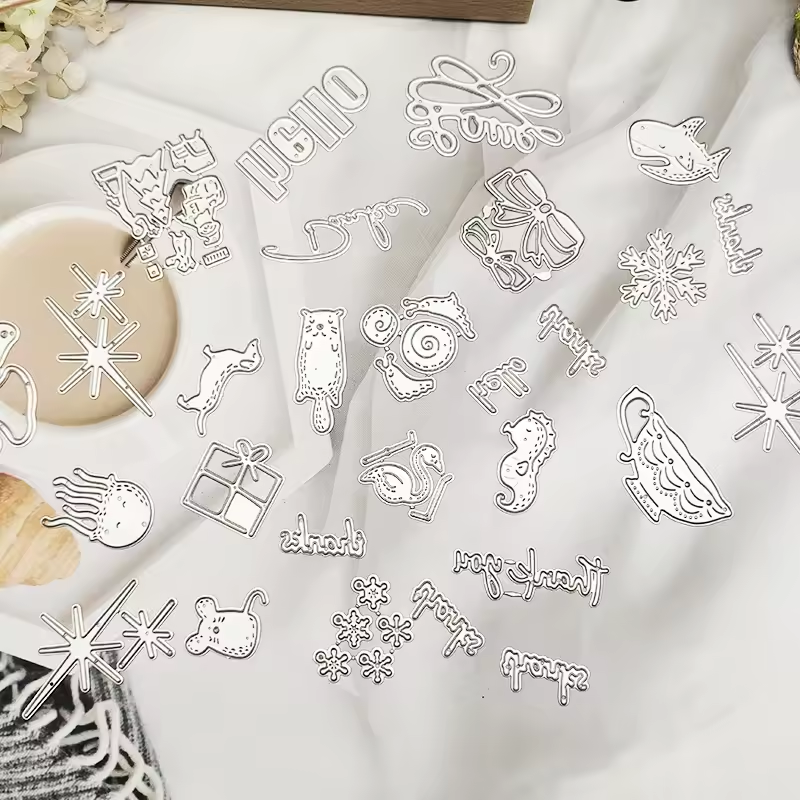Nuevo 2026 Pack Sorpresa Mini Troqueles de Corte | Diseños Aleatorios 1-4 cm, para Scrapbooking y Detalles
