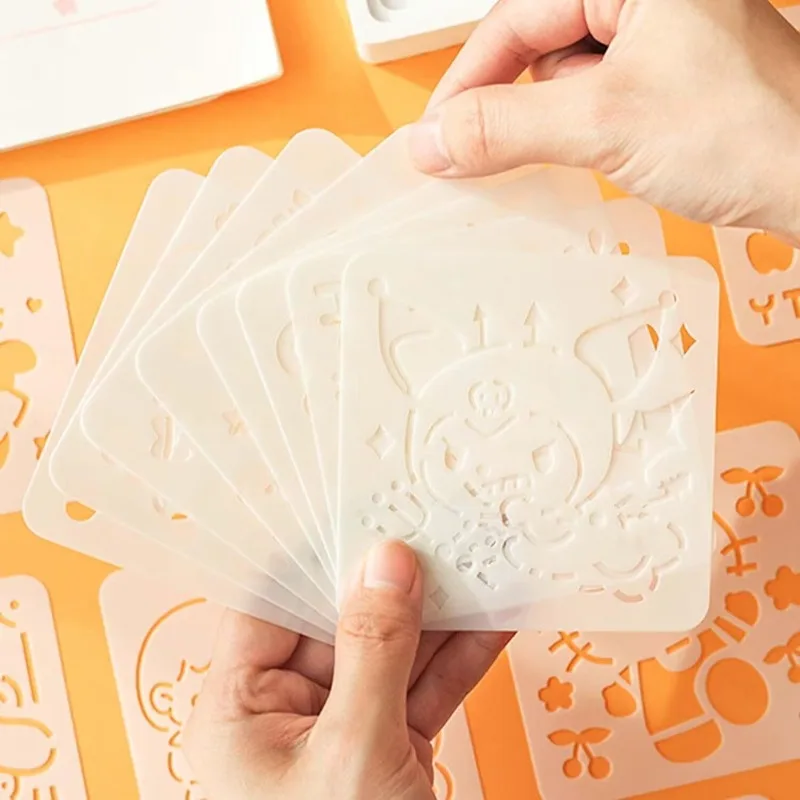 Stencil Sanrio 8x8 cm | Lavables y Reutilizables | Personajes Hello Kitty y Amigos
