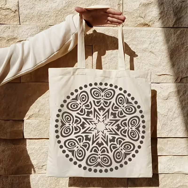 Stencil Mandala Grande 20x20 cm | Plantilla Reutilizable para Pintura y Decoración