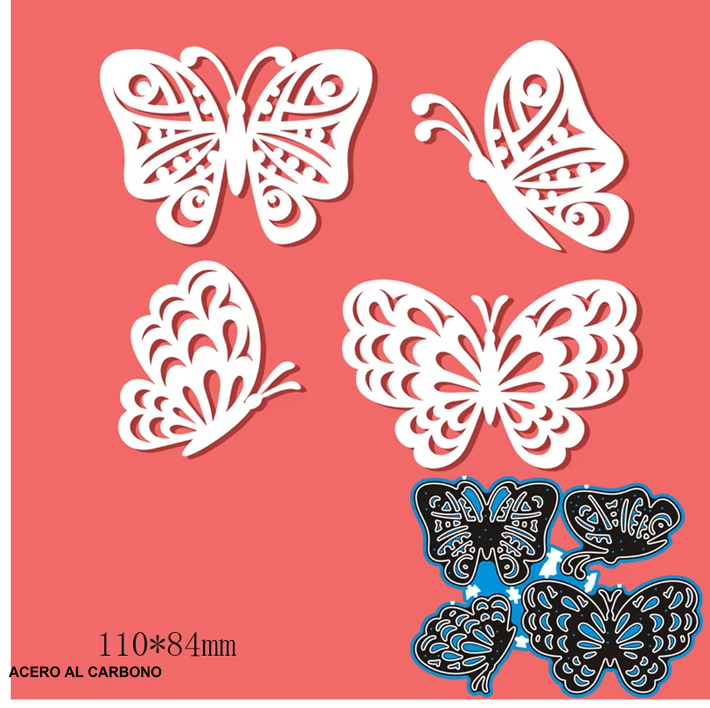 Troquel mariposa cuádruple de Corte de Acero al Carbono #2