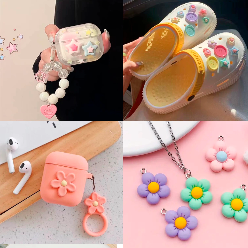 Aplique de Resina Kuromi Brillante | 2.4 x 2.1 cm, para Personalizar Organizadores, Diarios y Accesorios