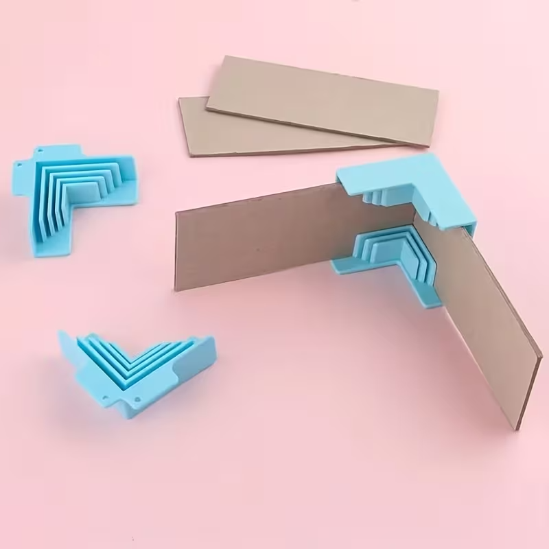 Set Completo de Guías para Cartonaje | 8 Piezas (4 Esquinas + 4 Divisores) | 3 Colores