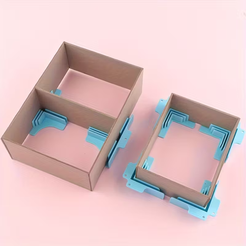 Set Completo de Guías para Cartonaje | 8 Piezas (4 Esquinas + 4 Divisores) | 3 Colores