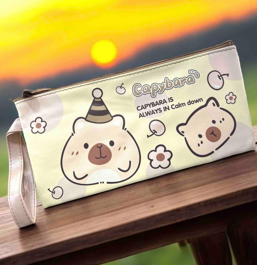 Cartuchera capibara con diseño