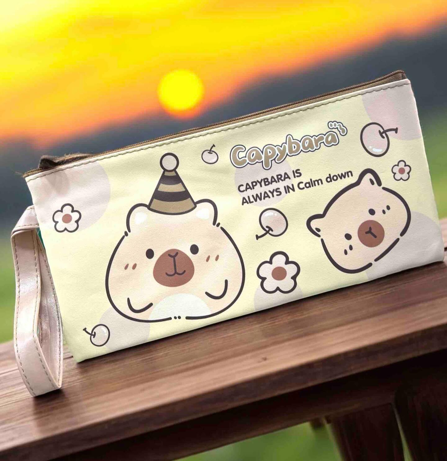 Cartuchera capibara con diseño