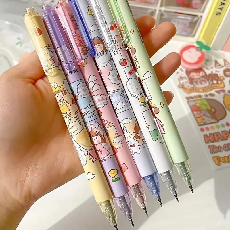 Pack Sorpresa 10 Lapiceros Cutter Kawaii | Diseños Aleatorios, Cuchilla Reafilable, para Manualidades de Precisión