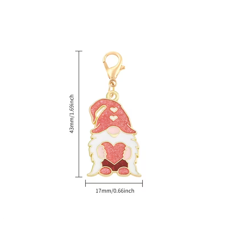 Dijes de Esmalte San Valentín | Aleación de Zinc | Colgantes para Llaveros, Collares y Regalos