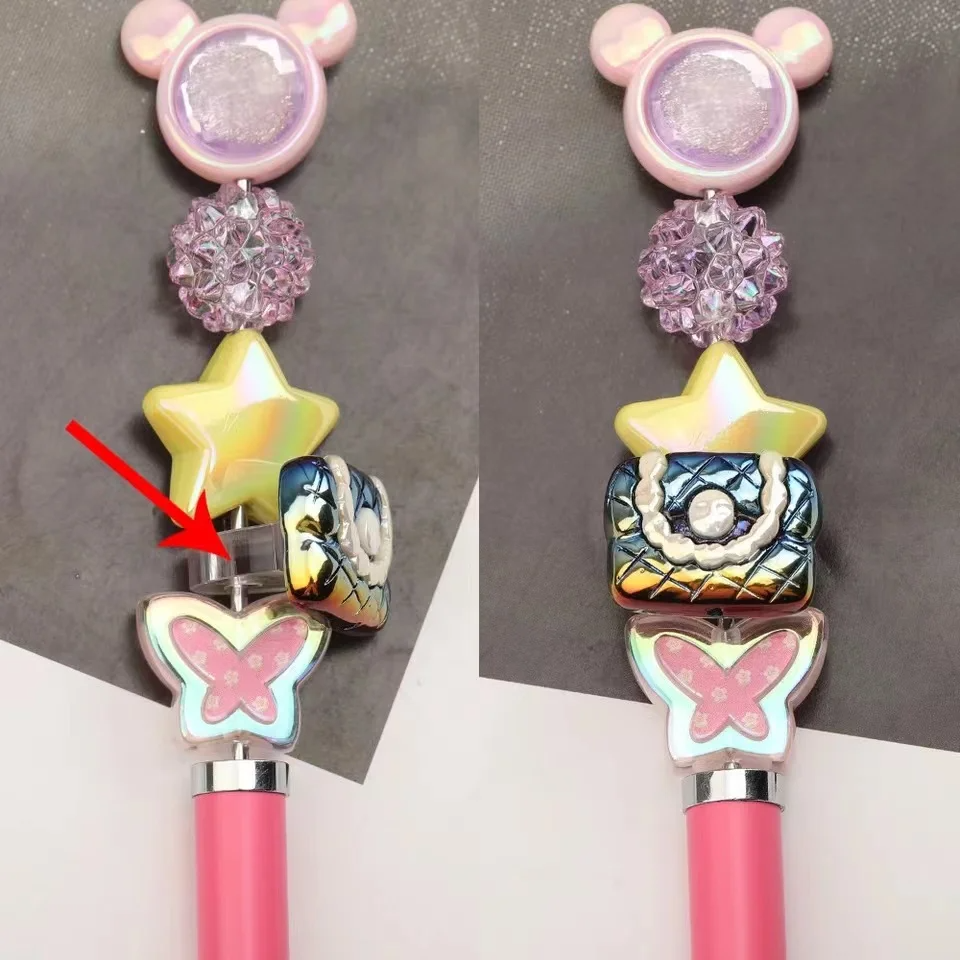 Extensión Base Acrílica Media Luna 2cm | Separador con Superficie Plana para Apliques | DIY