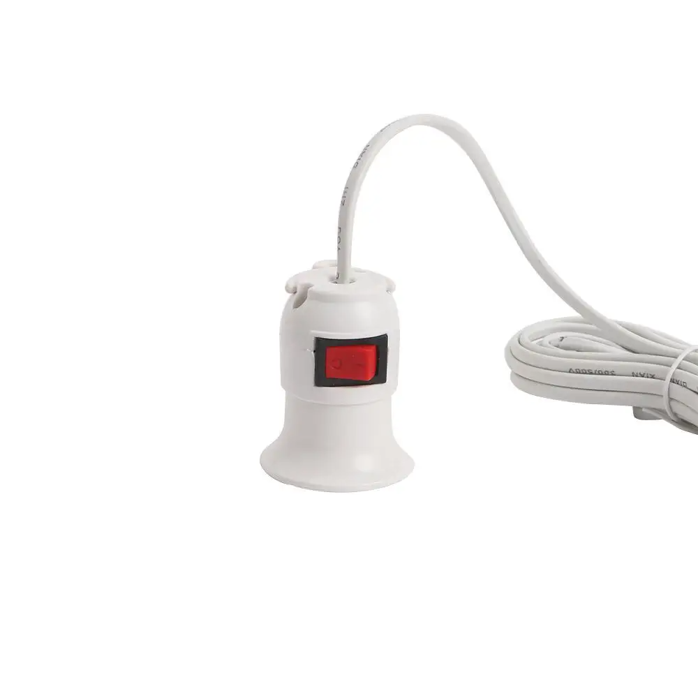 Extensión Eléctrica con Socket y Botón | Cable 2 Metros | 220V | Para Iluminar tu Mesa de Trabajo