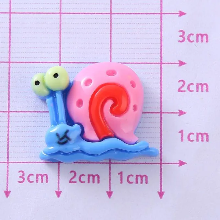 Aplique de Resina Bob Esponja | Personajes Brillantes, 3 cm para Manualidades y Dijes