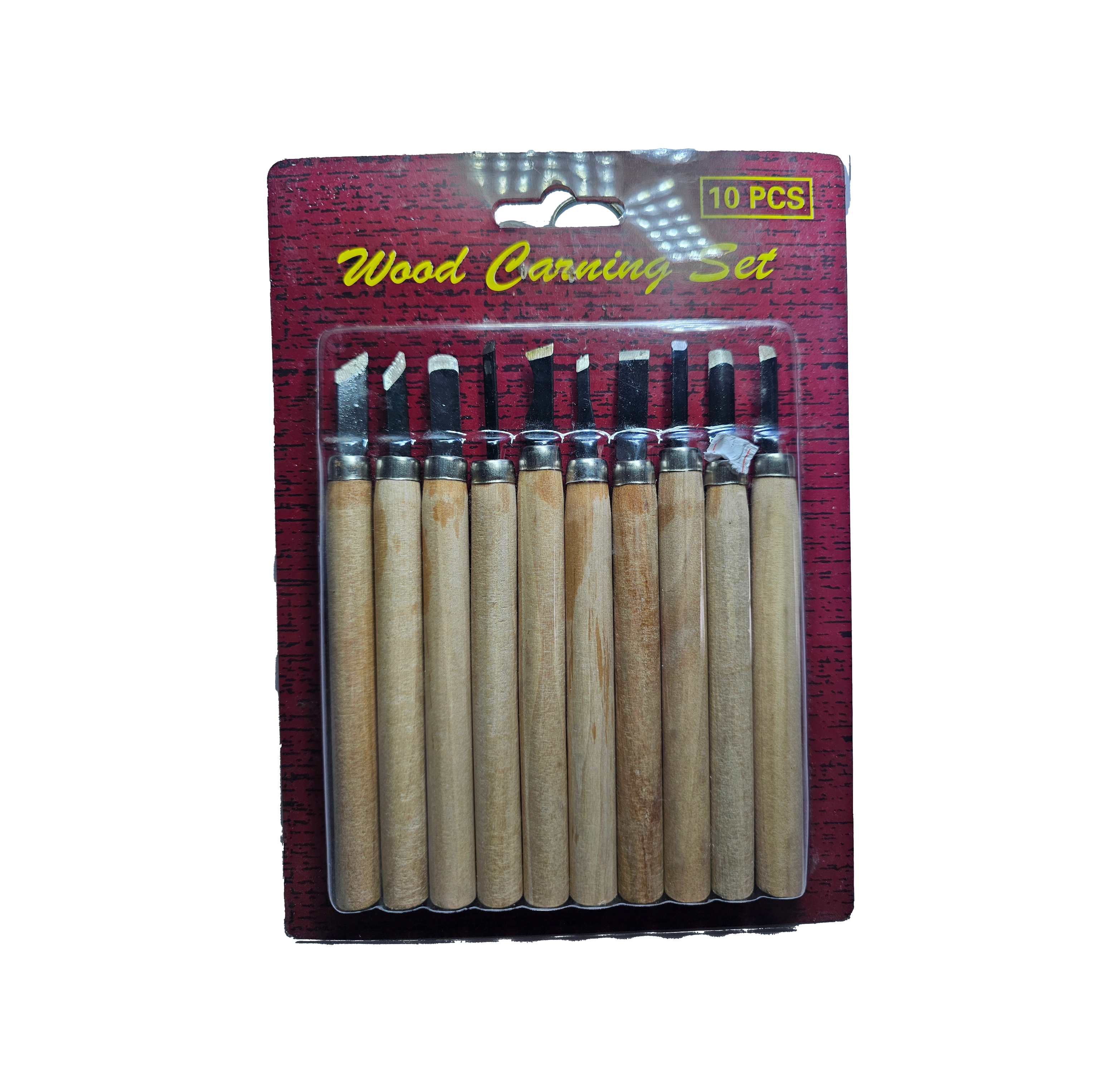 Set de 10 Gubias para Tallar Madera | Profesionales, Mango de Madera, para Manualidades y Escultura