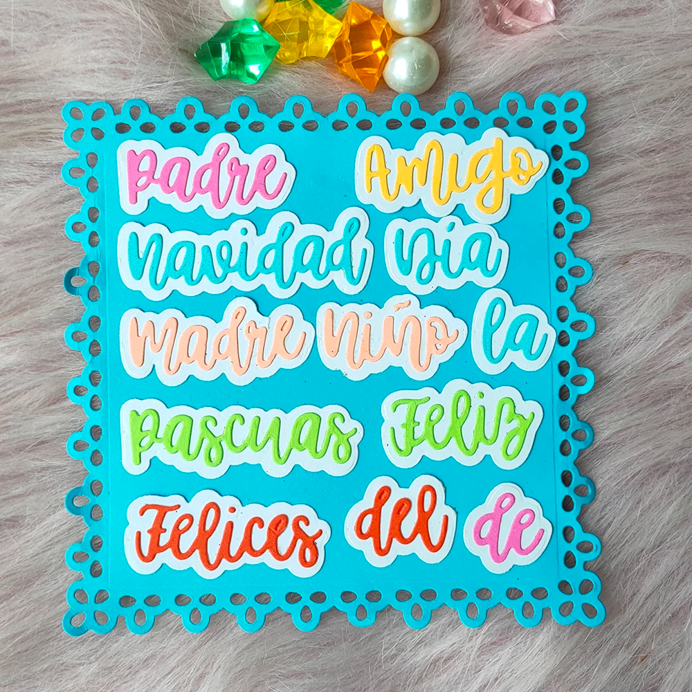 Troquel de Corte 12 palabras de Acero al Carbono