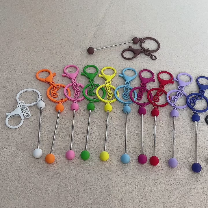 Llavero Personalizable Desmontable | Barra para Cuentas + Mosquetón