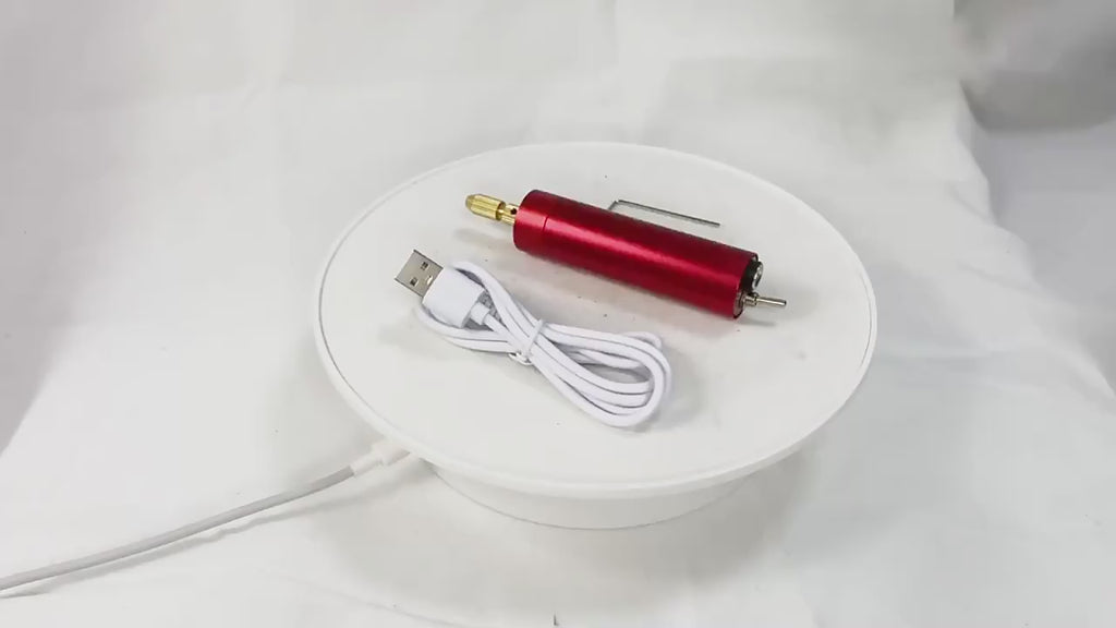 Mini Taladro Eléctrico de Precisión | Alimentación USB, Cuerpo Metálico