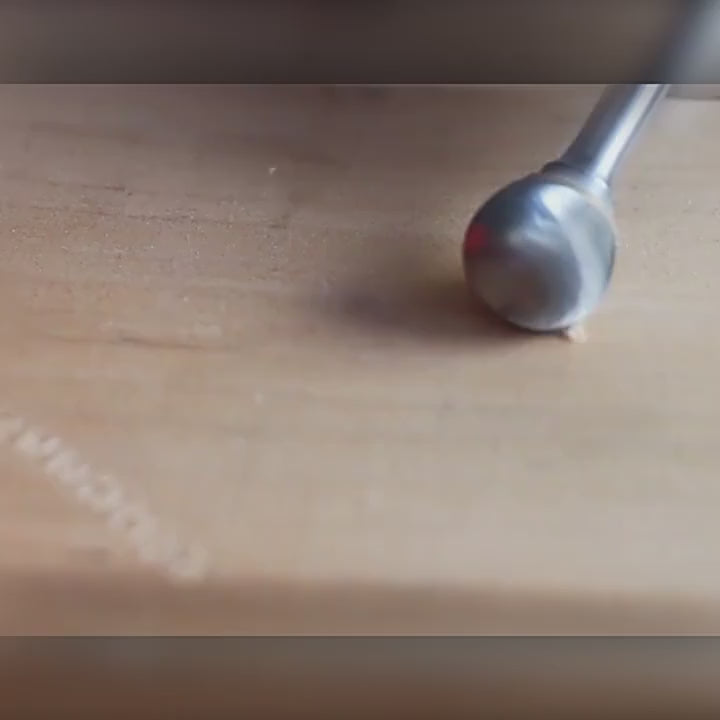 Fresa de Carburo de Tungsteno Punta Bola 3mm | Para Tallar Madera, Acrílico, Metal y Plástico