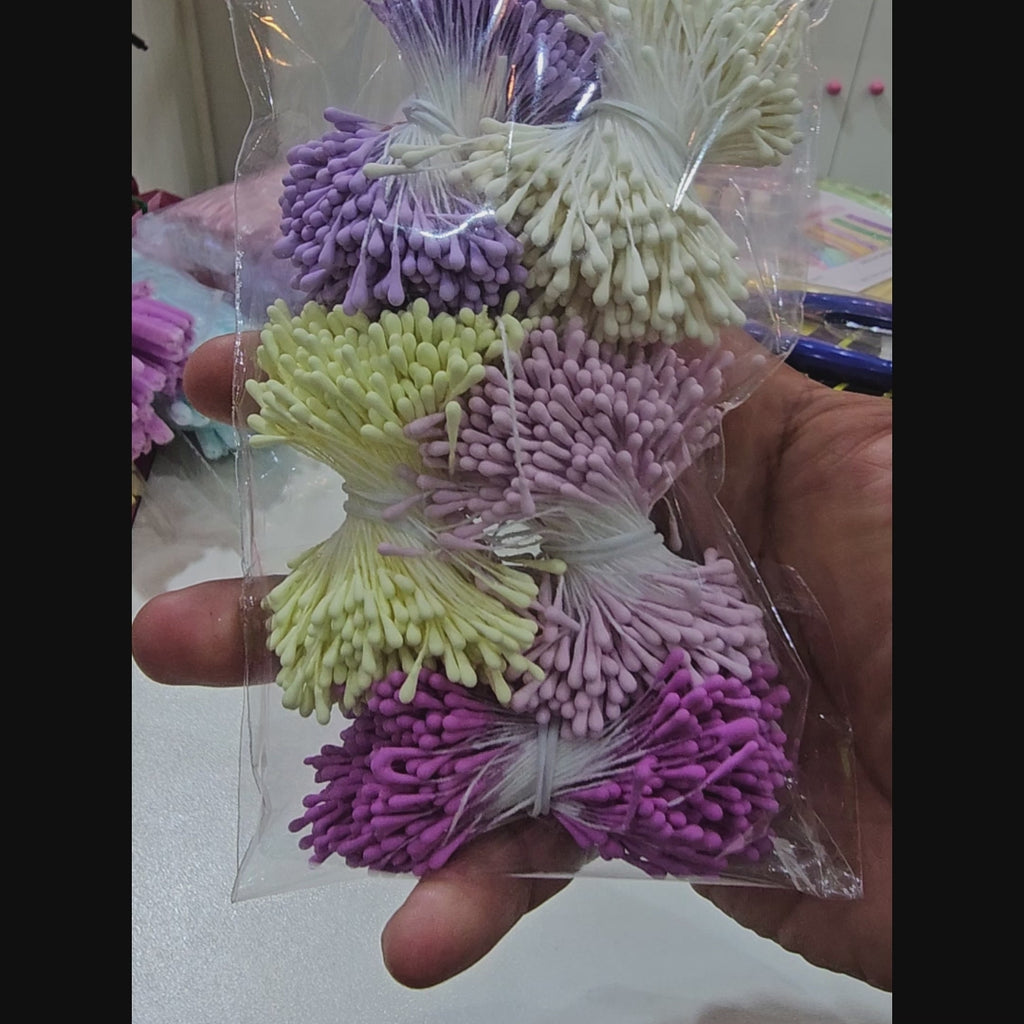 Pack Pistilos Premium | Manojito de ~750 Unidades | Complemento para Flores de Chenille / Limpiapipas