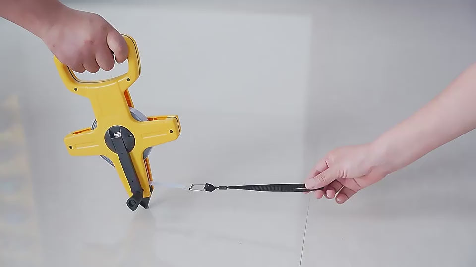 Cinta Métrica Retráctil 20m | Nailon Impermeable, Doble Escala (Métrica/Imperial), para exteriores