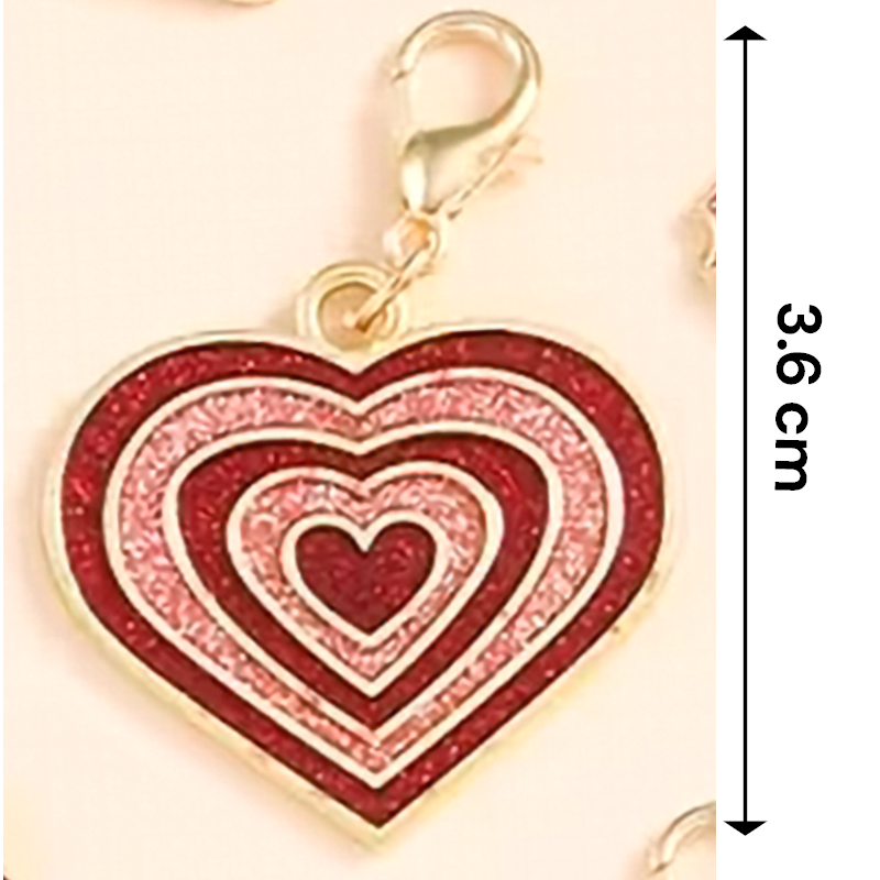 Dijes de Esmalte San Valentín | Aleación de Zinc | Colgantes para Llaveros, Collares y Regalos