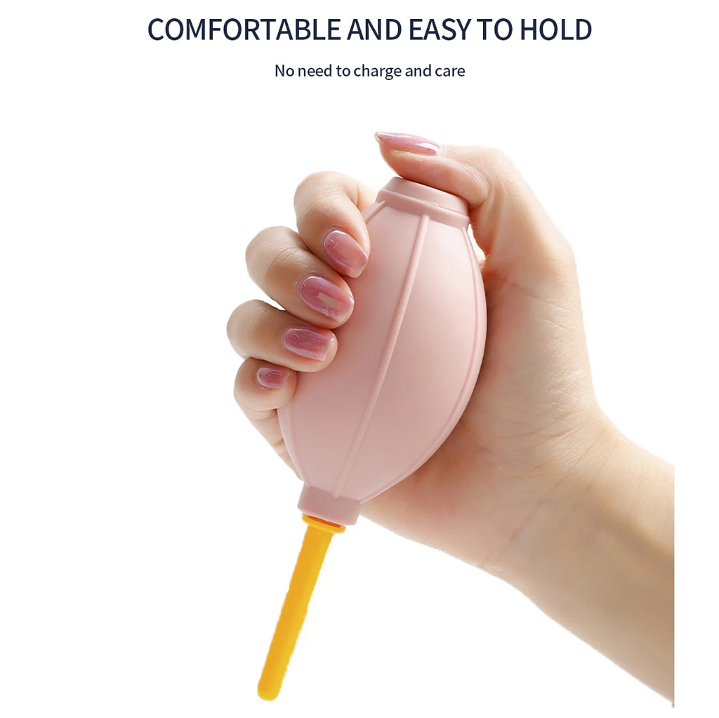 Soplador Manual de Aire para Manualidades | Rosa, 14.5 cm, para Limpiar Polvo, Secar Pintura y Proyectos DIY