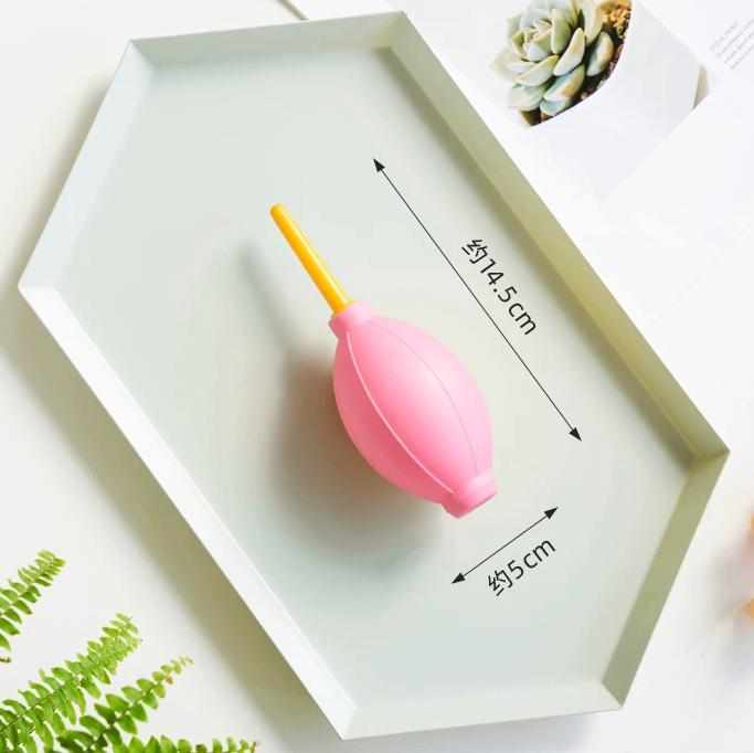 Soplador Manual de Aire para Manualidades | Rosa, 14.5 cm, para Limpiar Polvo, Secar Pintura y Proyectos DIY