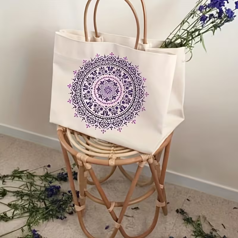 Stencil Mandala Grande 30x30 cm | Plantilla Reutilizable para Pintura y Decoración