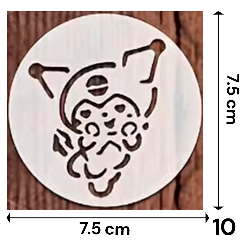 Set Stencil Sanrio 7.5x7.5 cm | Lavables y Reutilizables | Personajes Hello Kitty y Amigos