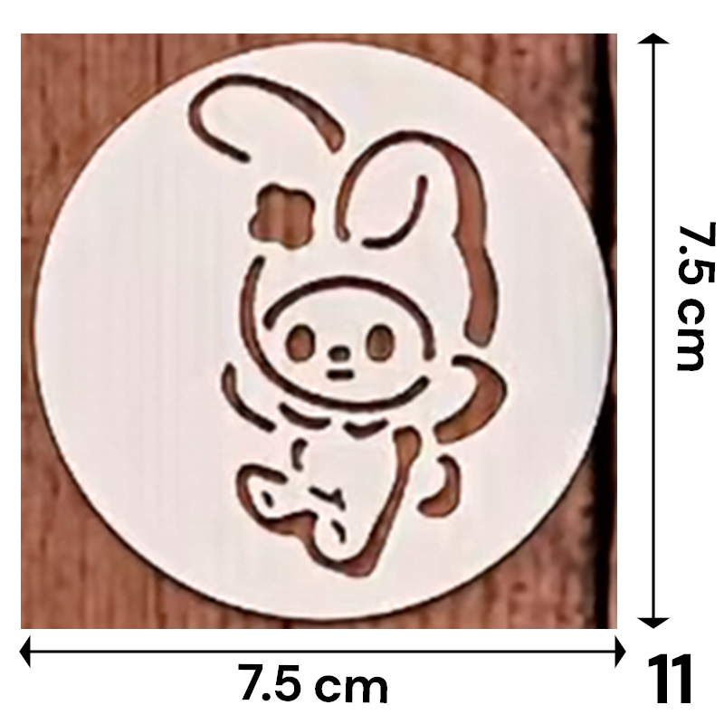 Set Stencil Sanrio 7.5x7.5 cm | Lavables y Reutilizables | Personajes Hello Kitty y Amigos